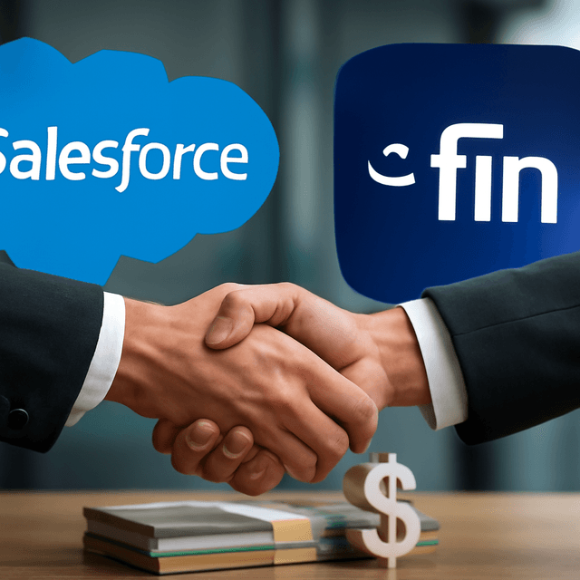 Salesforce 以 36 億美元收購 Fin —— 一個以 AI 推動的客戶服務平台