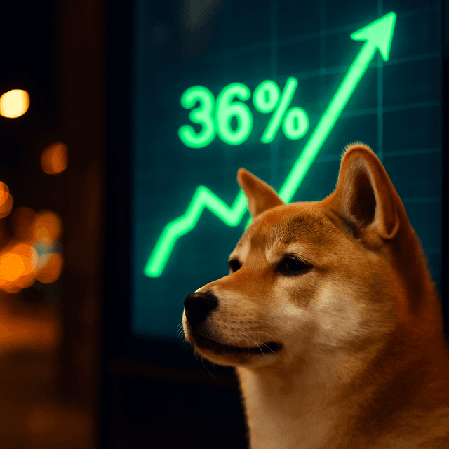 柴犬幣因南韓買盤引發突襲性反彈飆升36%